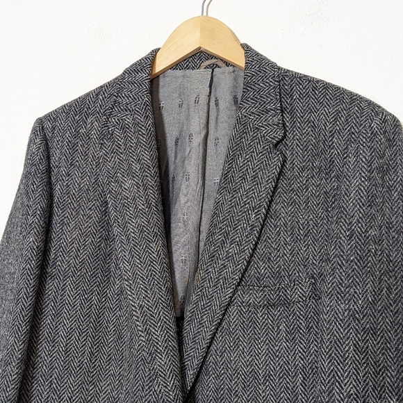 Vintage Eddie Bauer Harris Tweed Sport Coat Blazer Jacket 42 Long - Picture 2 of 13